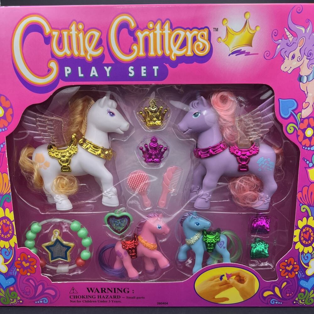 Vintage CHAP MEI My little pony UNICORN CUTIE PONY PLAY SET brand NEW UNOPENED